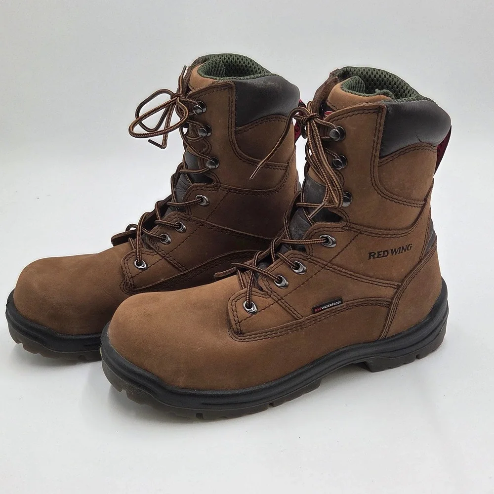 Red Wing Mens King Toe‎ 8-inch Waterproof Boot 2280 Work Brown Size 9 D
